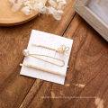 Wholesale Alloy Hairpin Set Korean Women Minimalist Metal Hair Accessories Fashion Pearl Hair Clips